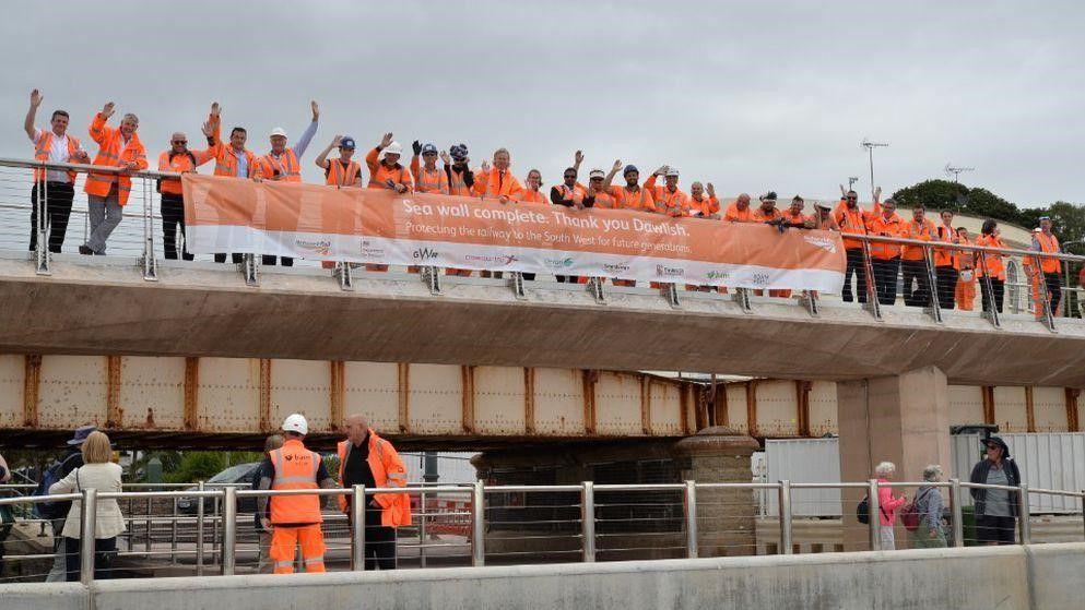BAM celebrates completion of Dawlish sea wall at official opening ceremony