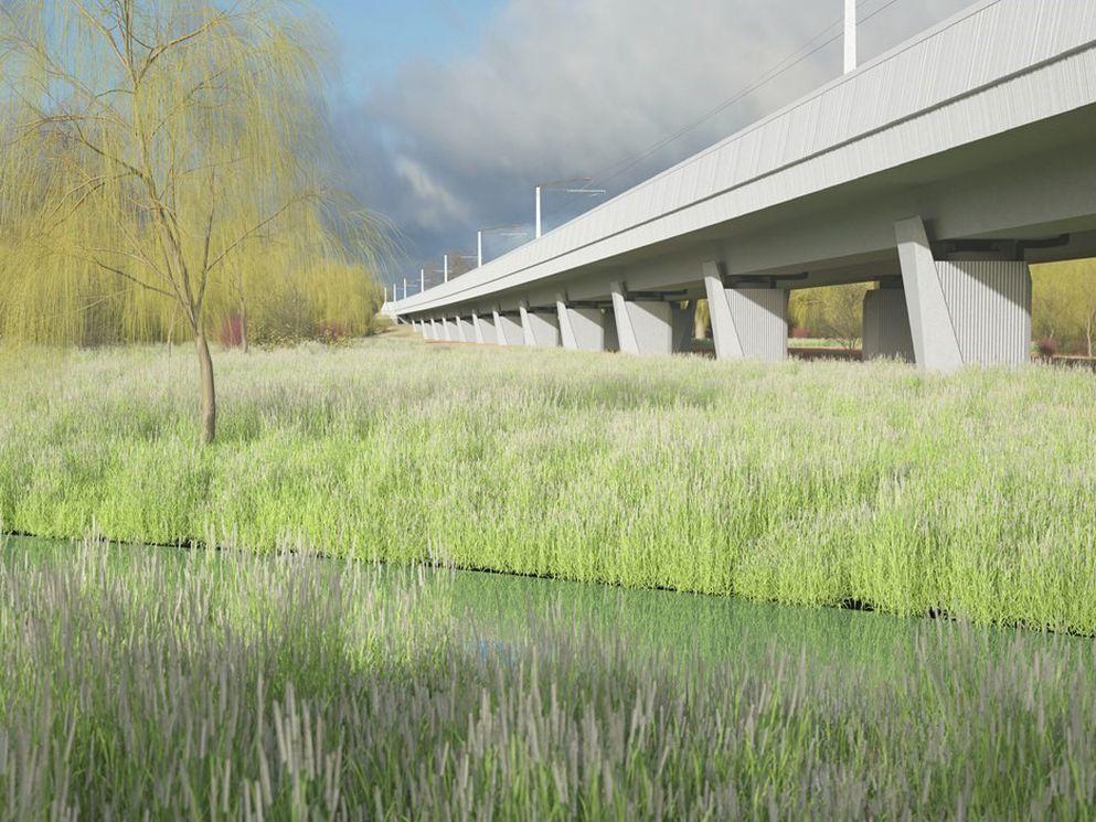 Structural redesign helps HS2 cut carbon in its Edgcote viaduct by 13%