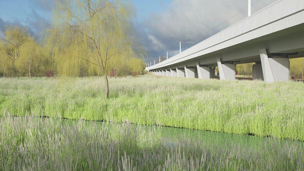 Structural redesign helps HS2 cut carbon in its Edgcote viaduct by 13%
