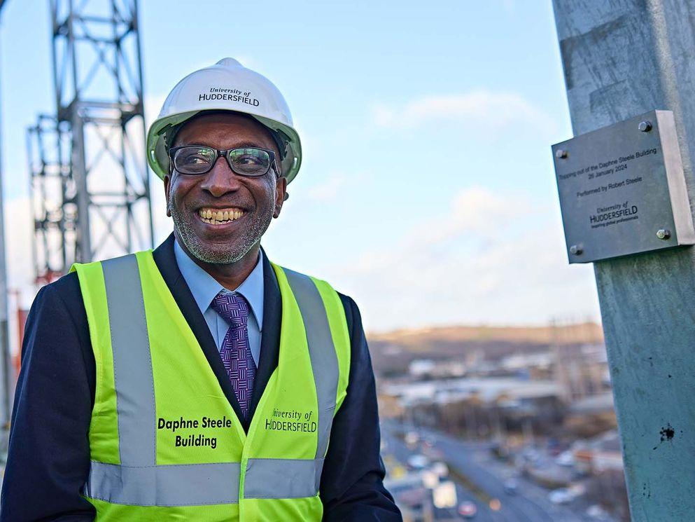 Topping out ceremony for Daphne Steele Building at NHIC development