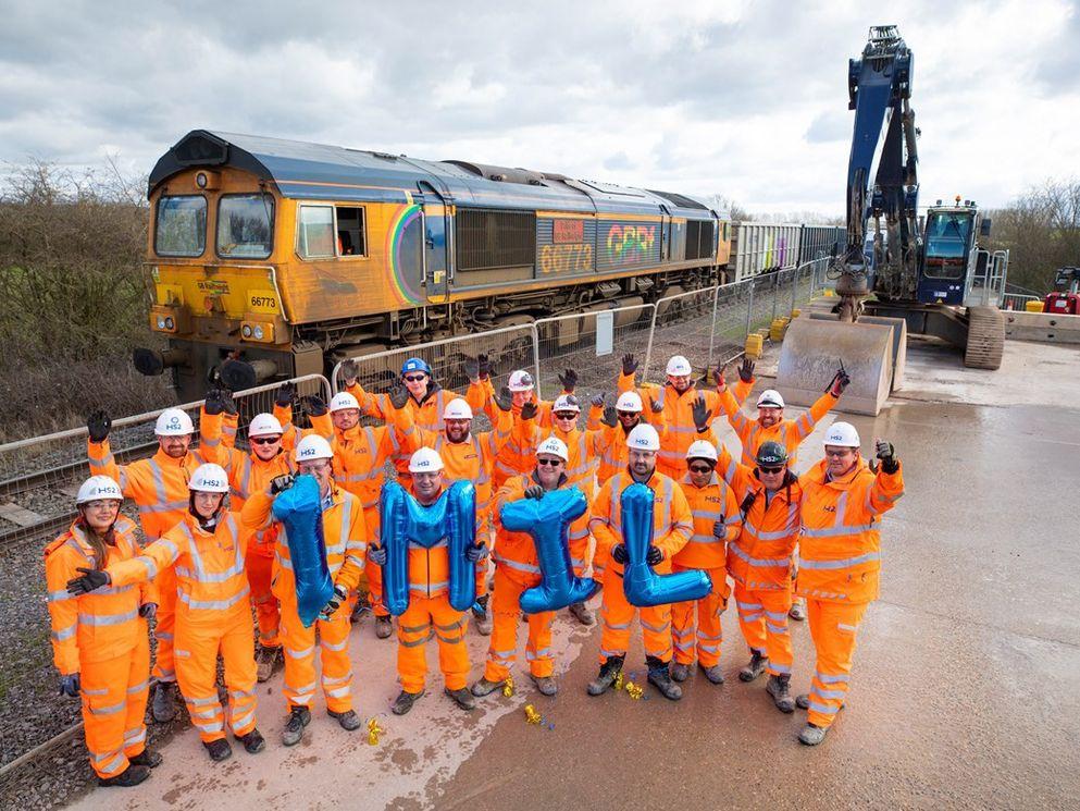 Million tonne milestone for HS2’s Quainton freight trains