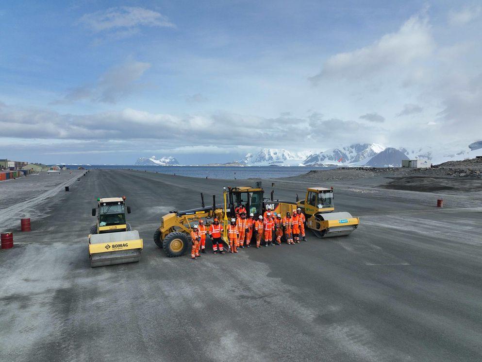 Antarctic Runway is upgraded to support UK hub for polar science