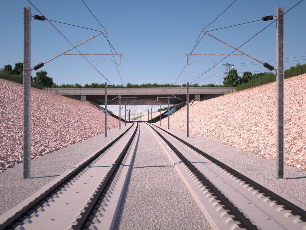 First images of HS2’s biggest ‘green bridge’