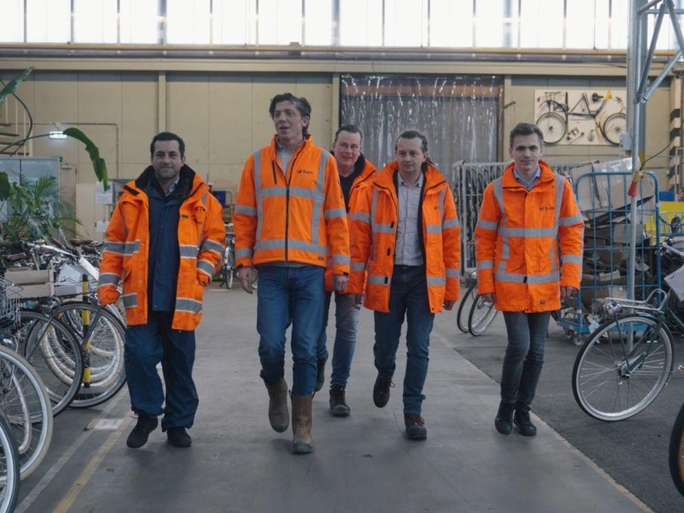 Op fietsen van Roetz naar projecten in Amsterdam