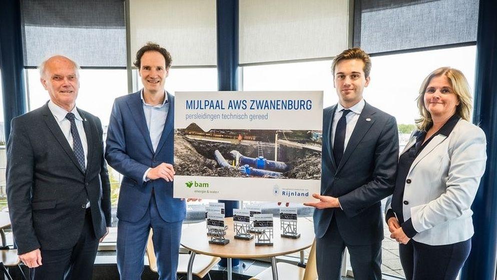 Nieuwe leidingen AWS Zwanenburg technisch gereed
