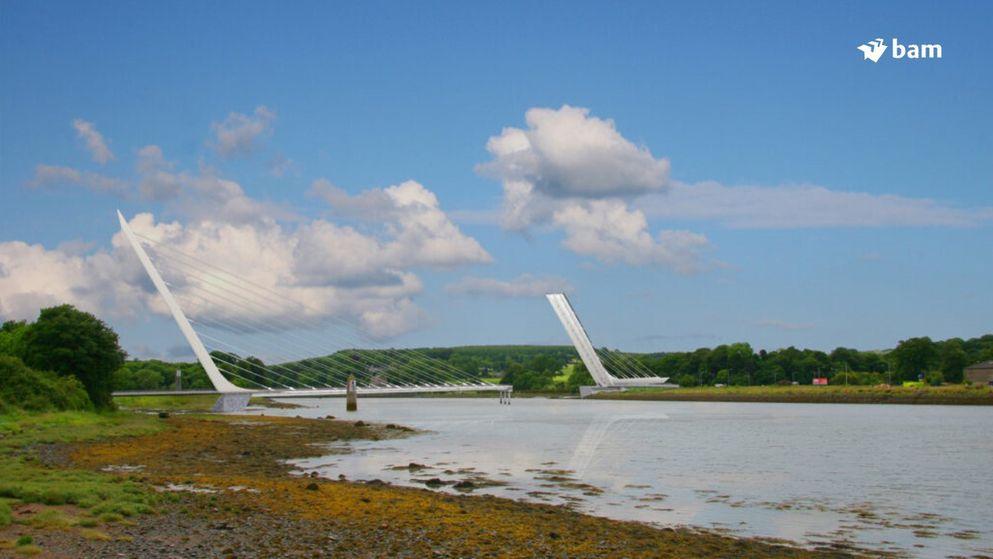 BAM connects Northern Ireland and the Republic of Ireland with symbolic Narrow Water Bridge