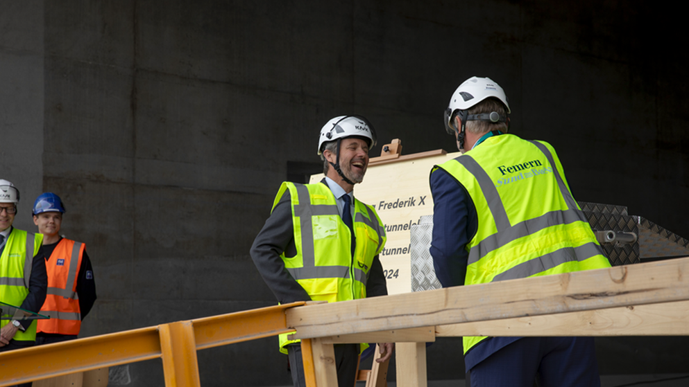 H.M. King Frederik X inaugurated the first tunnel element for the Fehmarnbelt Link