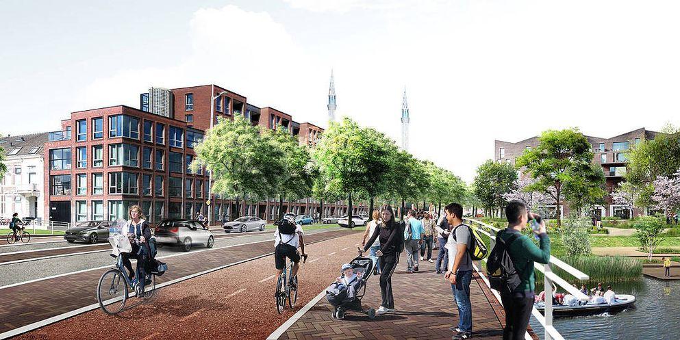 BAM geselecteerd voor herinrichting Westplein Utrecht tot autoluwe, groene wijk Lombokplein 