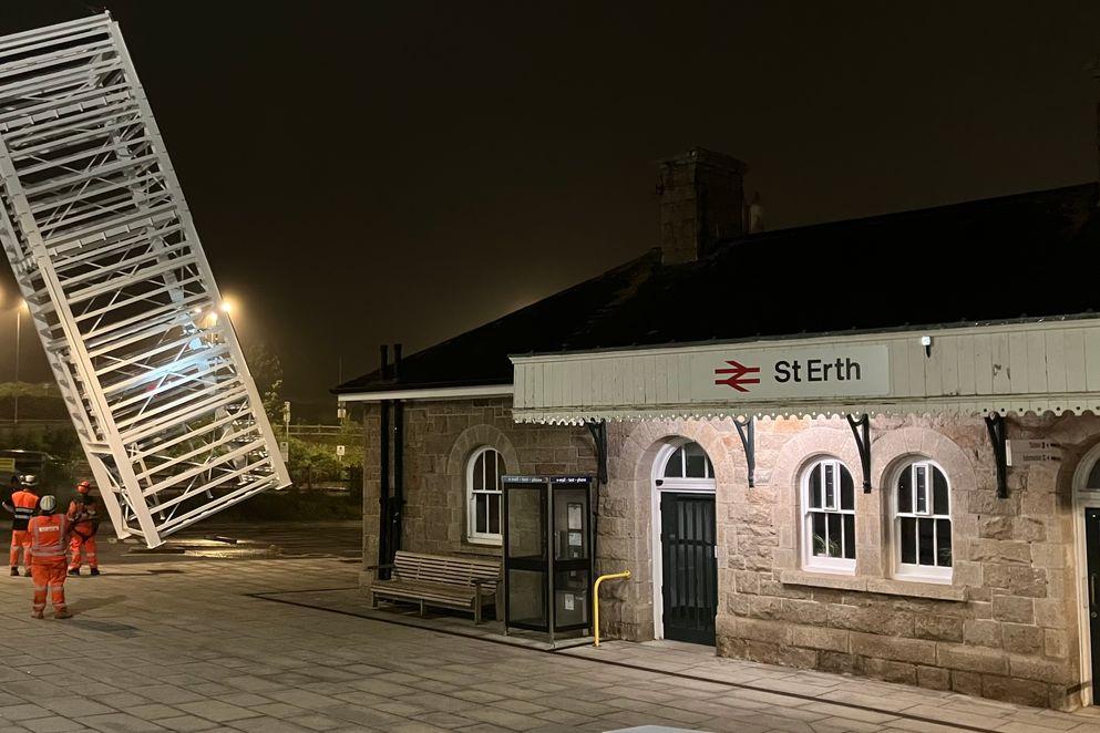 Installation lLift shafts at St Erth