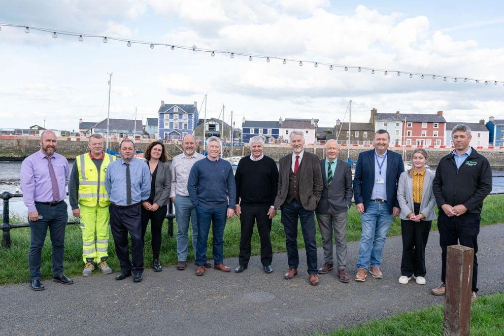 Multi-million pound flood defence work protecting one of Ceredigion’s iconic towns for the future