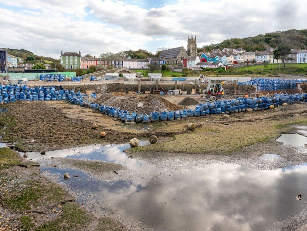 Multi-million pound flood defence work protecting one of Ceredigion’s iconic towns for the future