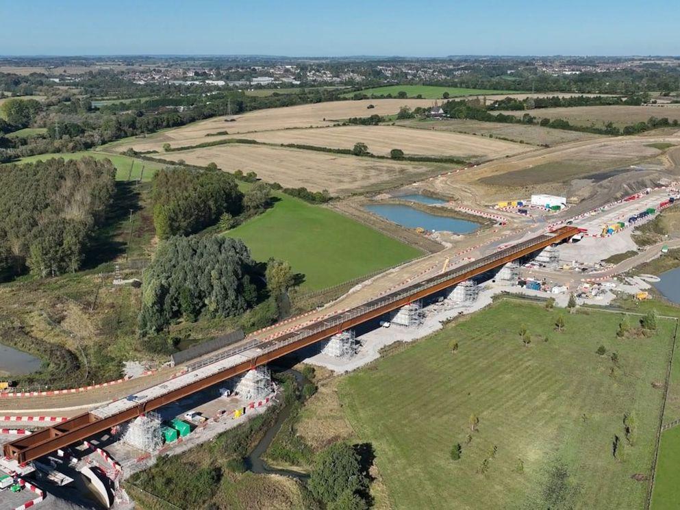 Double milestone for HS2’s Brackley viaducts