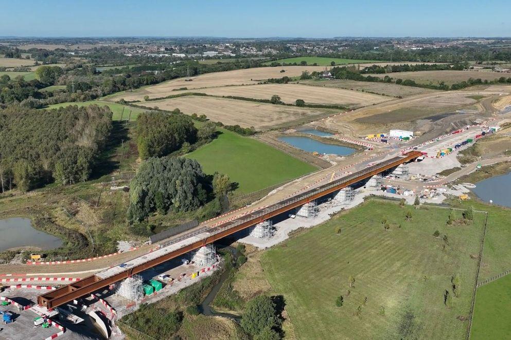 Double milestone for HS2’s Brackley viaducts