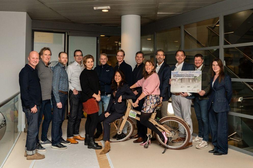 Bicycle service point at Schiphol North bus station