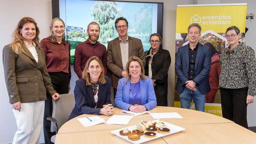 AM and Woonplus sign cooperation agreement for redevelopment of Wagenaar site in Schiedam