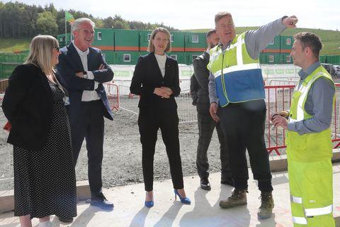 Topping out celebration for sustainable new Dunfermline Learning Campus