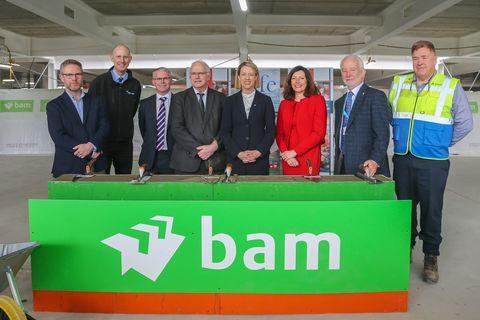 Topping out celebration for sustainable new Dunfermline Learning Campus